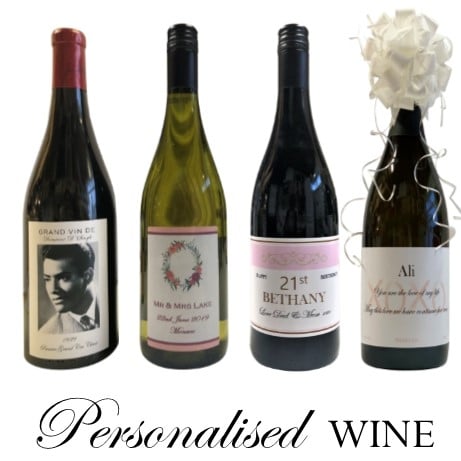 shop personalised wine